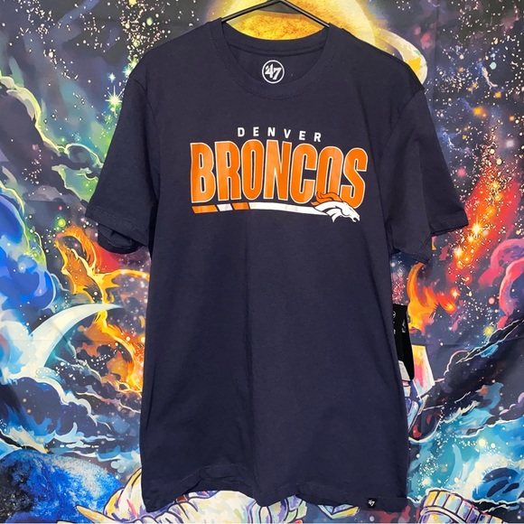 Men’s L Denver Broncos NFL ’47 - Blitz Strike T-Shirt - Picture 1 of 5